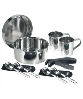 Kit Bateria de Camping Laken Acero Inox. 20 cm