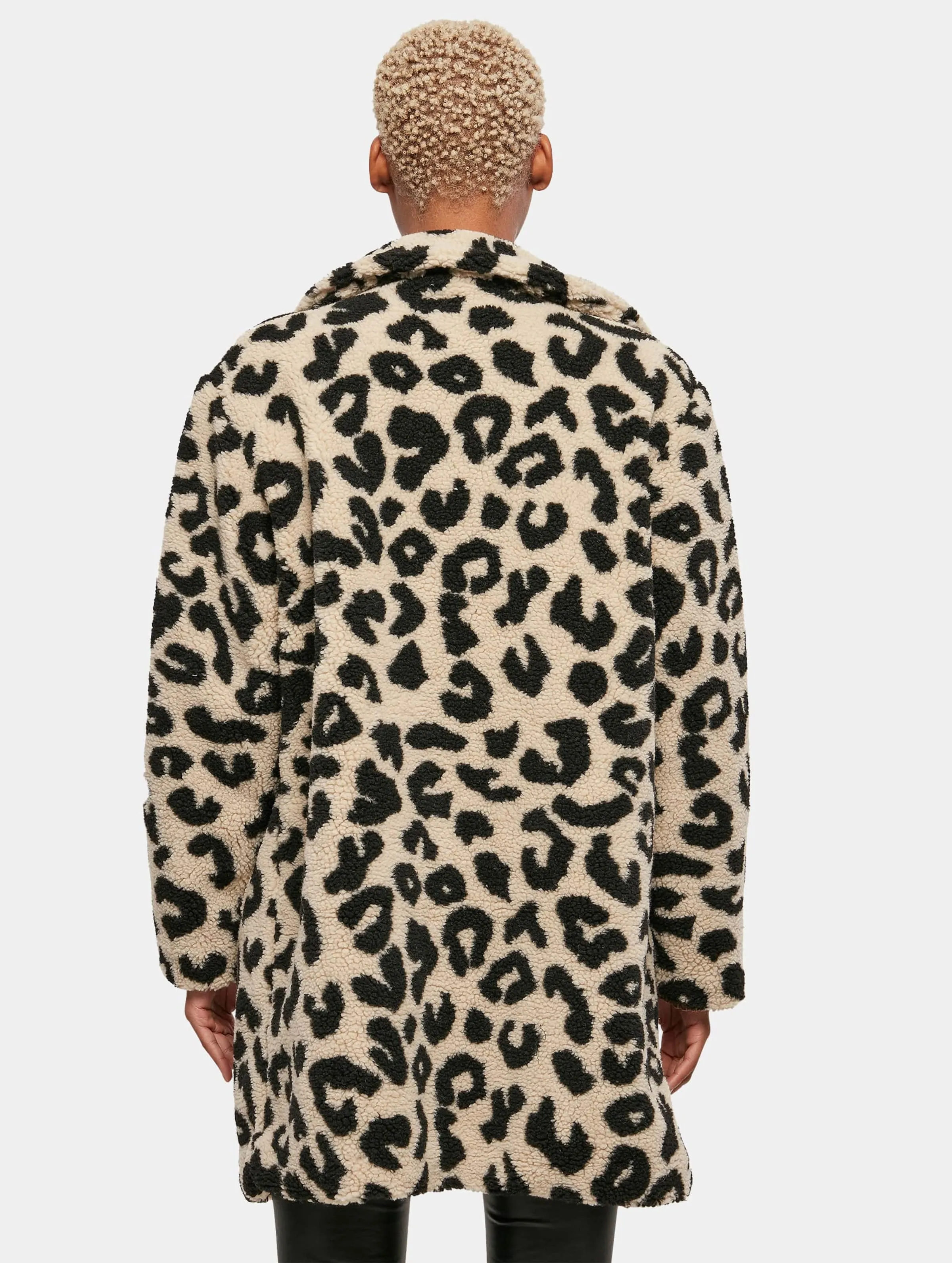 Ladies Oversized Aop Sherpa