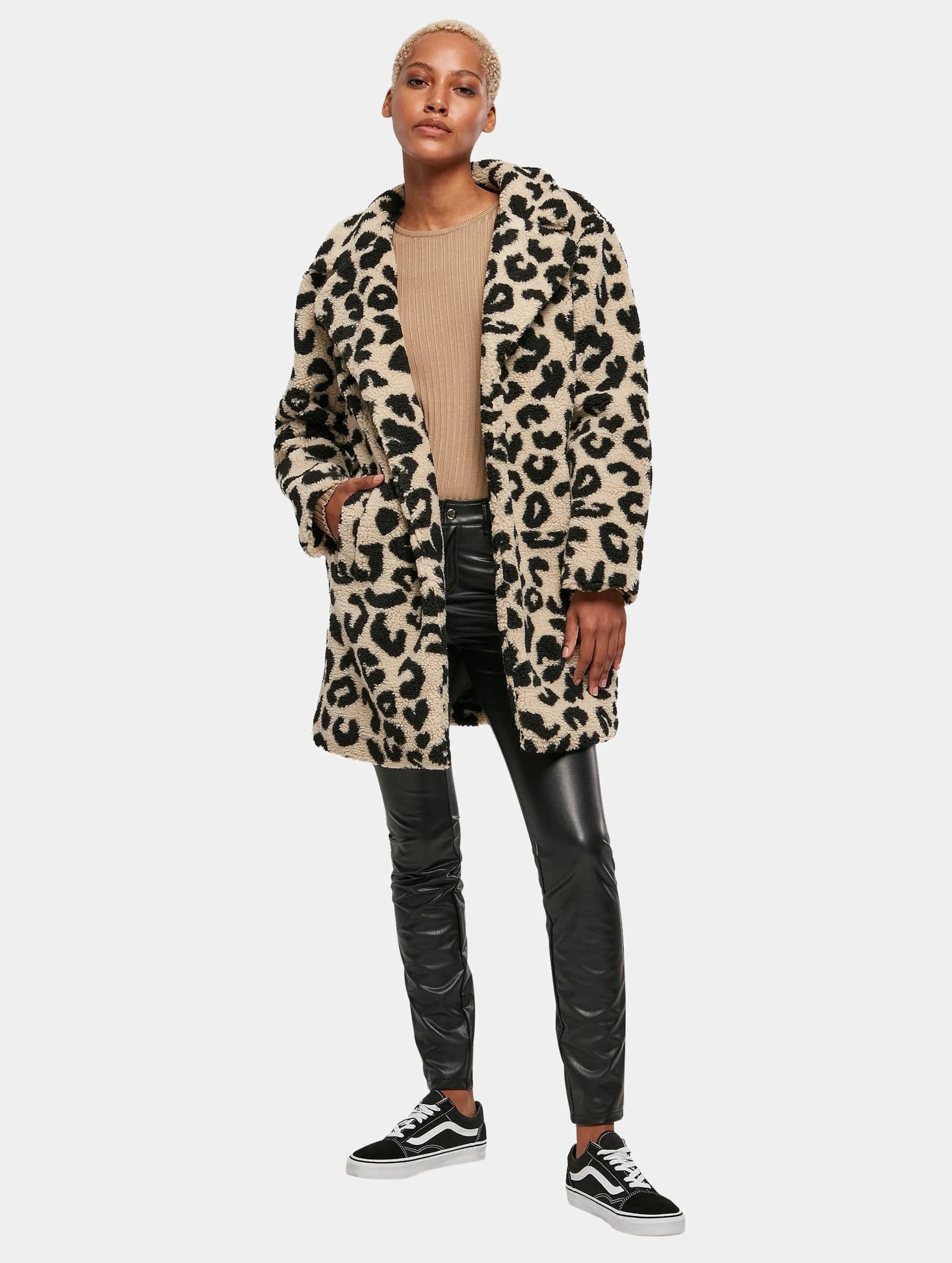 Ladies Oversized Aop Sherpa