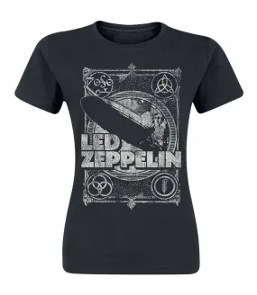 LED ZEPPELIN Vintage Print LZ1 Camiseta Licencia oficial Chica RockOff LZTS17LB