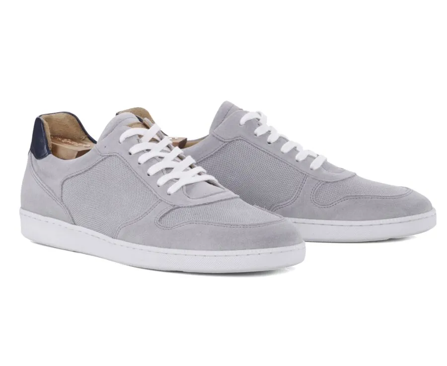 LIGHT GREY SUEDE TRAINERS  BORONIA