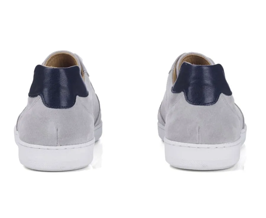 LIGHT GREY SUEDE TRAINERS  BORONIA