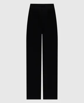 LISA YANG Heather black ribbed cashmere pants