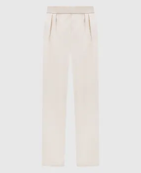 LISA YANG White Cashmere Joey Pants