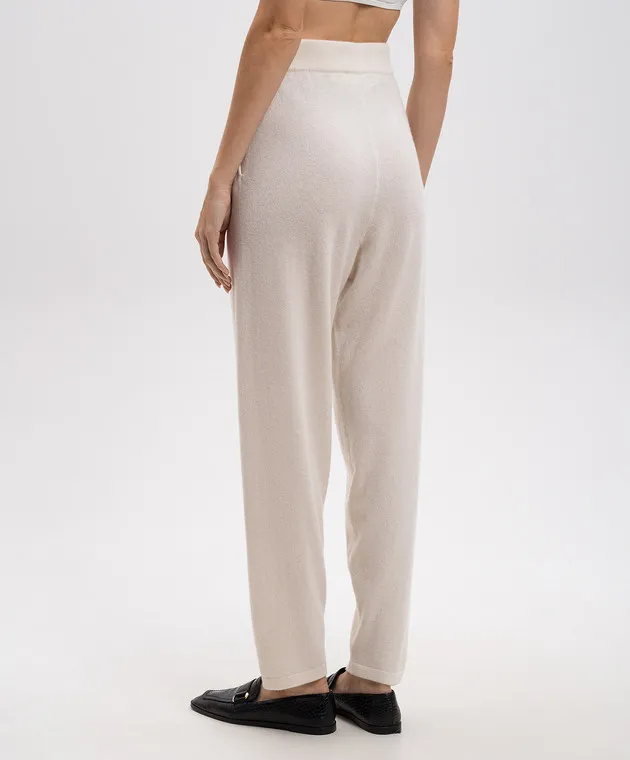 LISA YANG White Cashmere Joey Pants