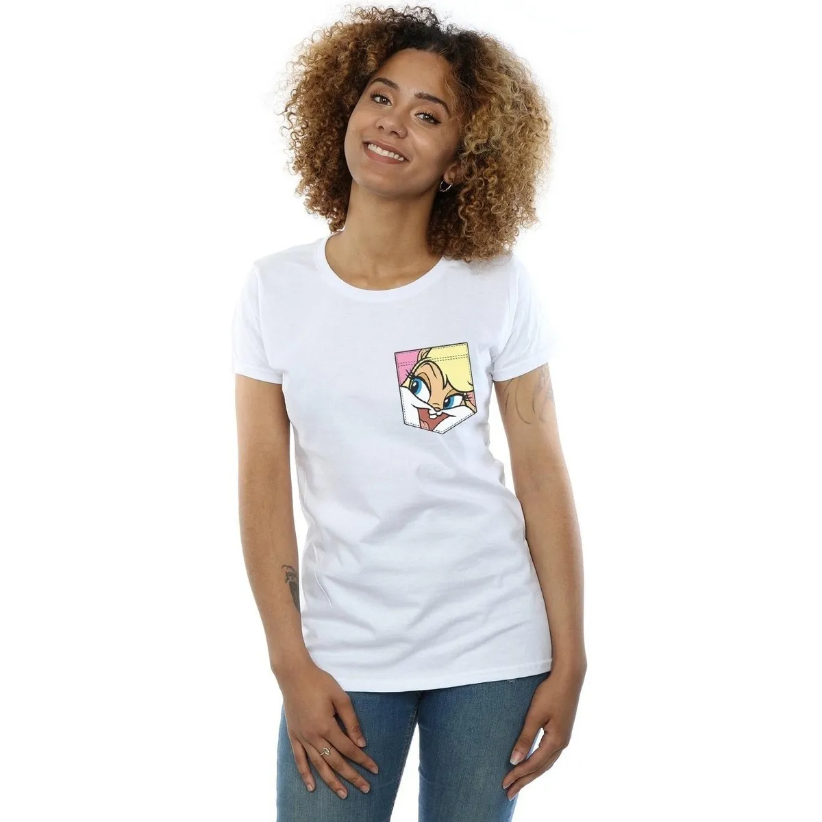 Lola Bunny Face Faux Pocket