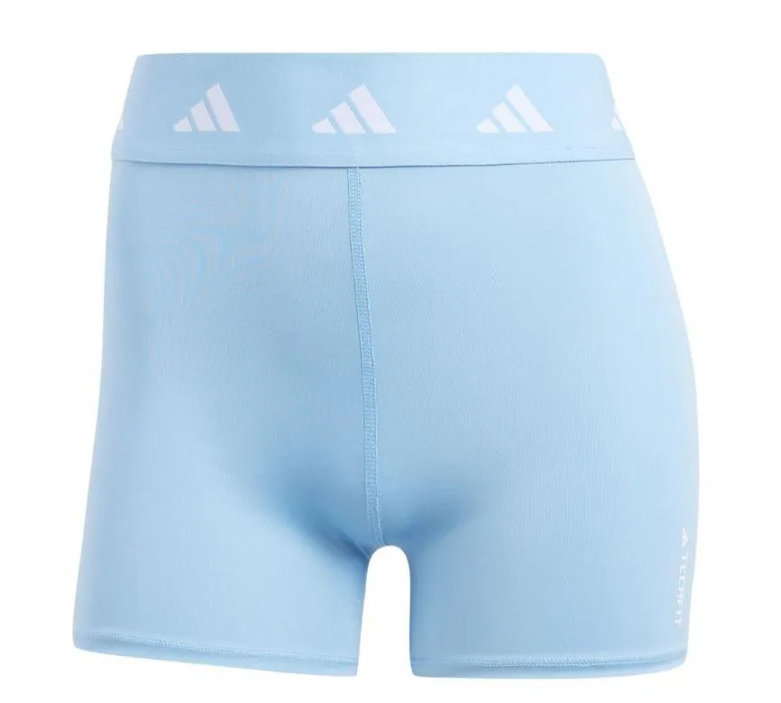 Malla Corta Adidas TechFit Short Tight Azul Celeste