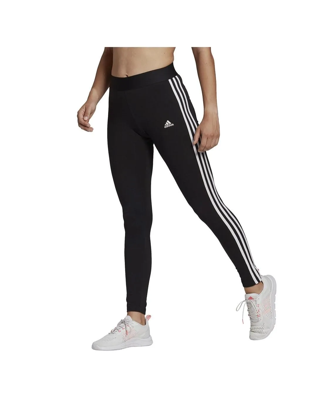 Malla Mujer adidas 3s Negra Blanca