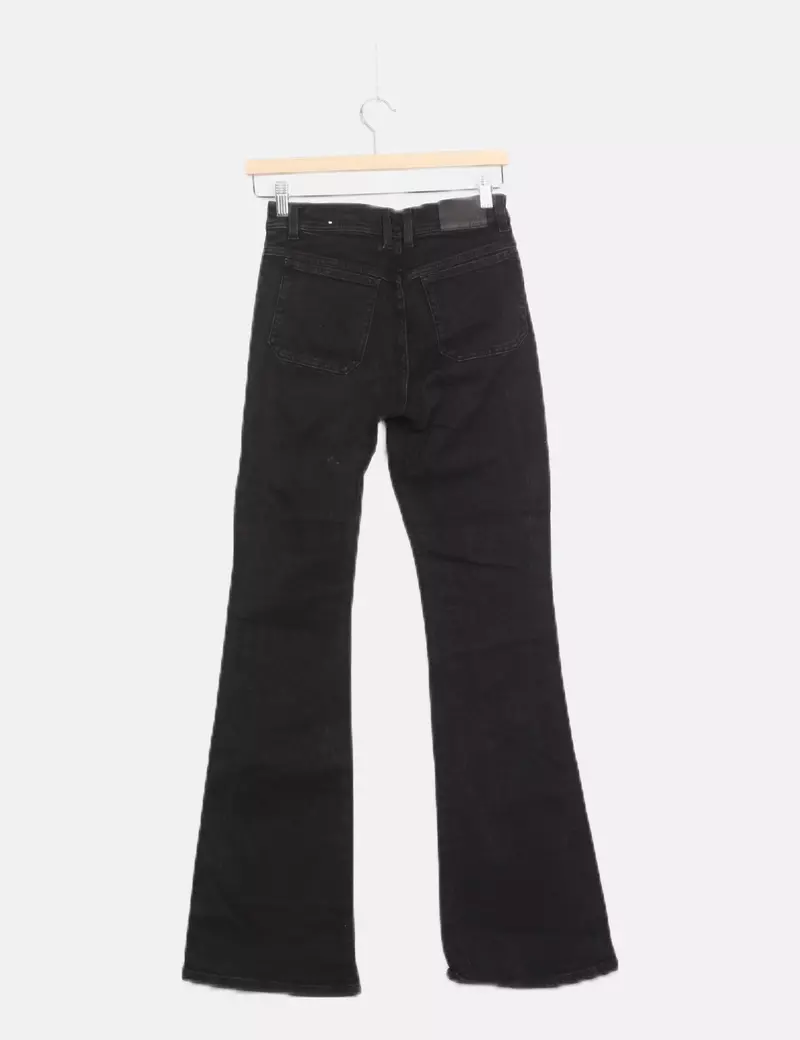 Mango Jeans denim flare negro