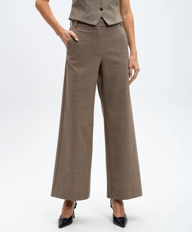 Max & Co VACANZE beige pants with wool