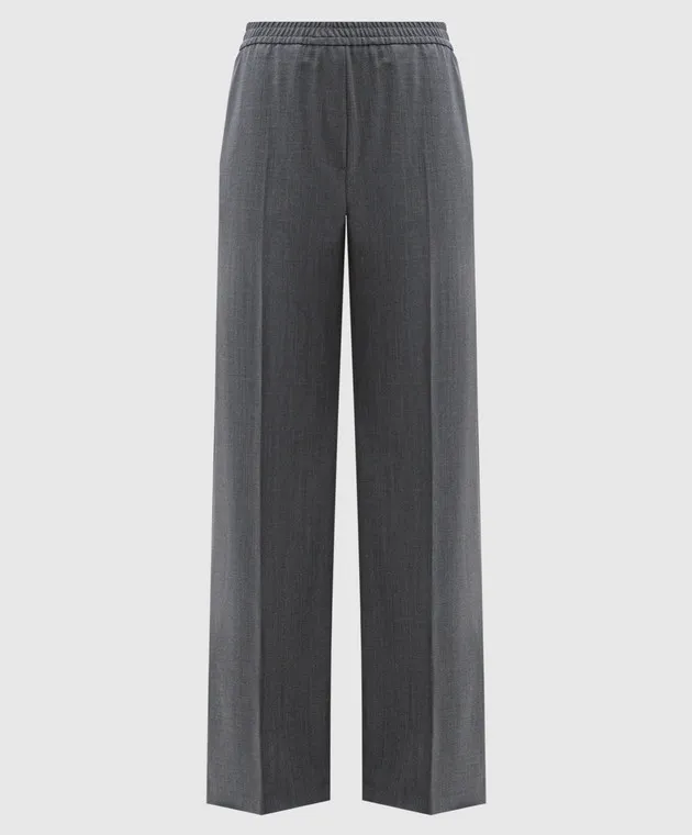 Max Mara Weekend Gray pants PETRA with wool