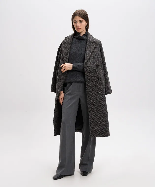 Max Mara Weekend Gray pants PETRA with wool