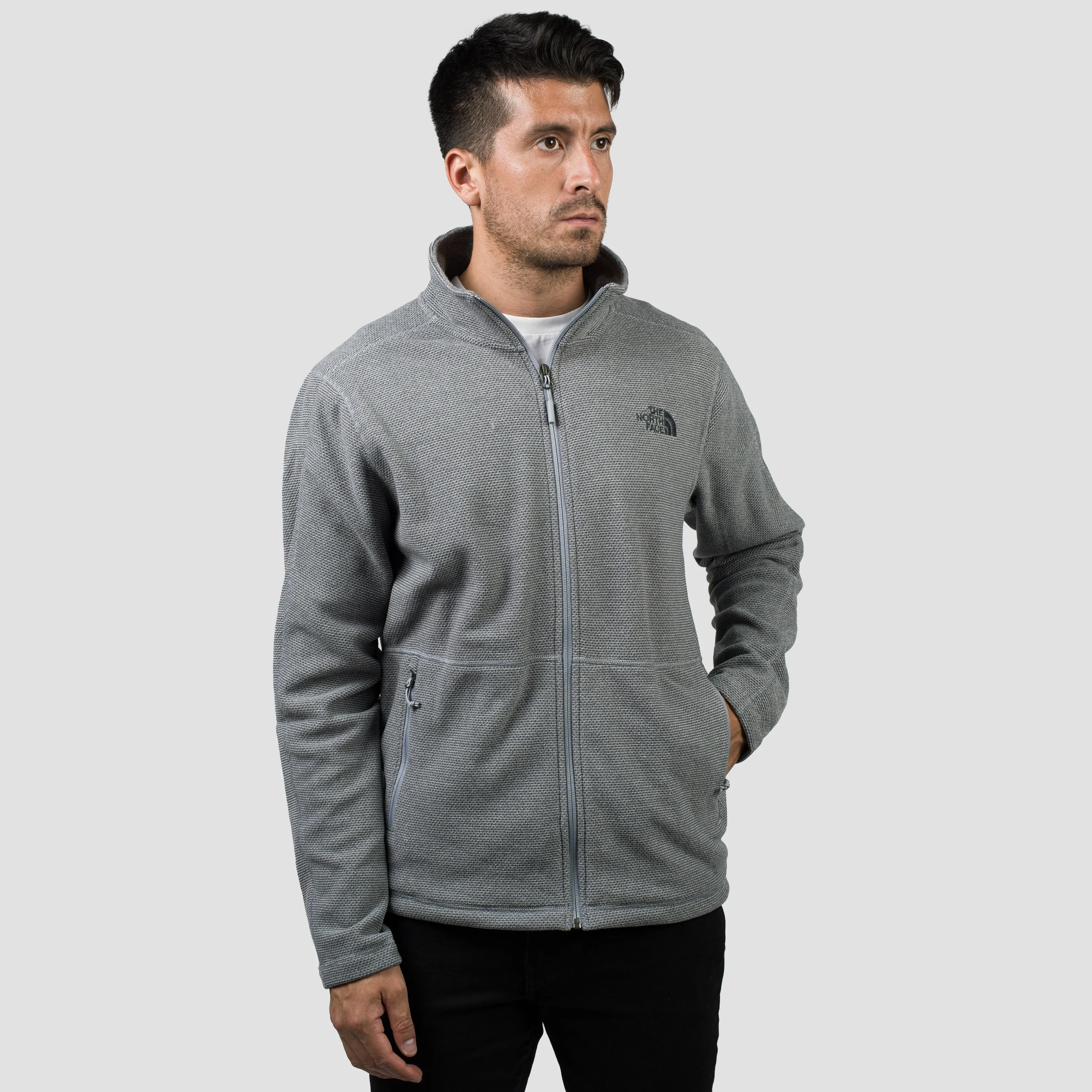 Men'S Texture Cap Rock Full Zip