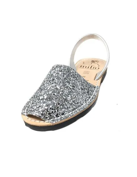 menorquina glitter plata