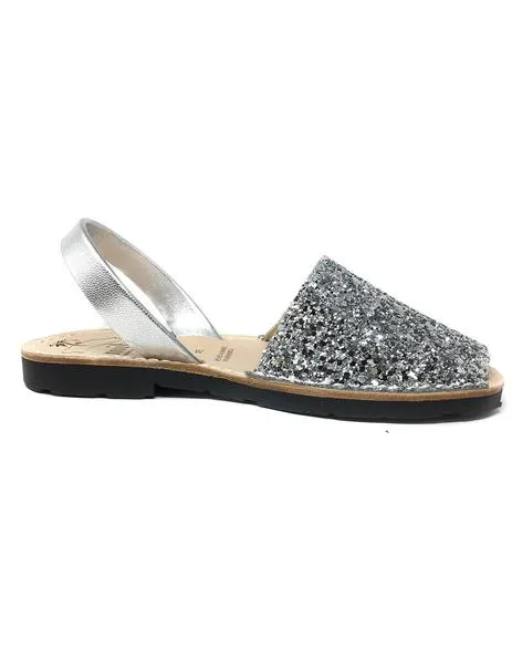 menorquina glitter plata