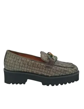 Mocasines trenzados en verde