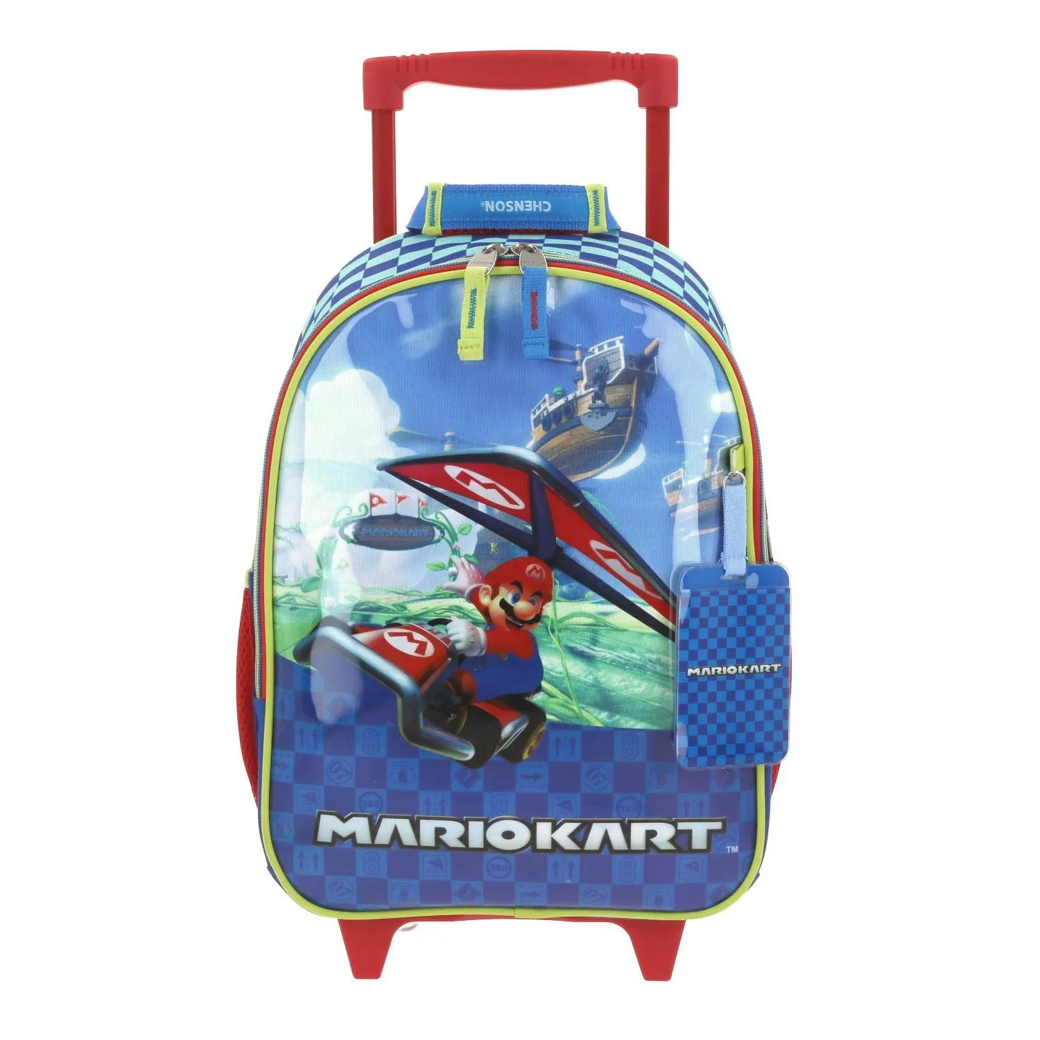 Mochila Con Ruedas Azul Mario Bros Chica Para Nio Chenson Flewn