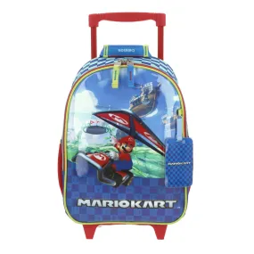 Mochila Con Ruedas Azul Mario Bros Chica Para Nio Chenson Flewn