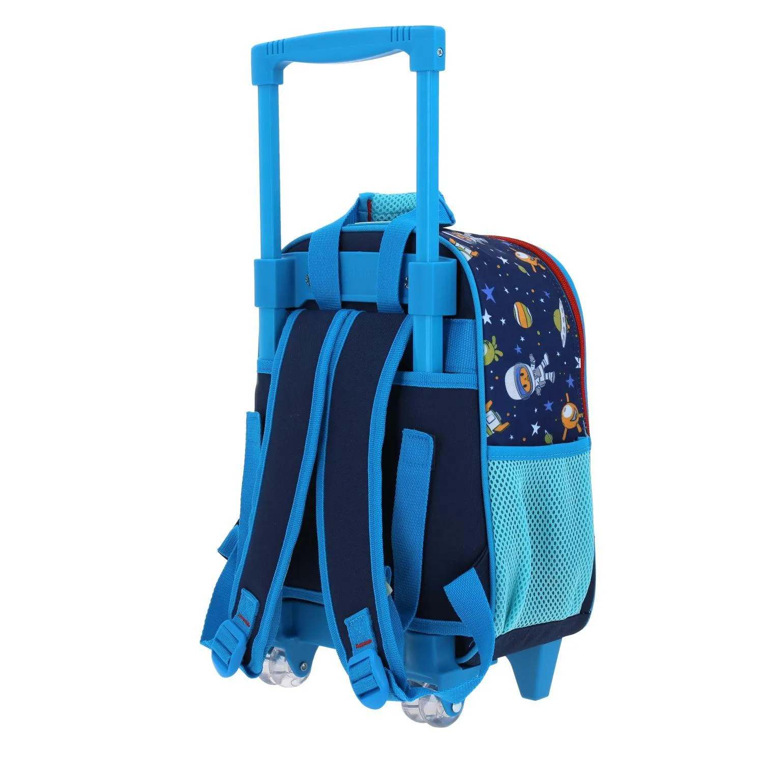 Mochila Con Ruedas Azul Pocoyo Chica Para Nio Chenson Aut