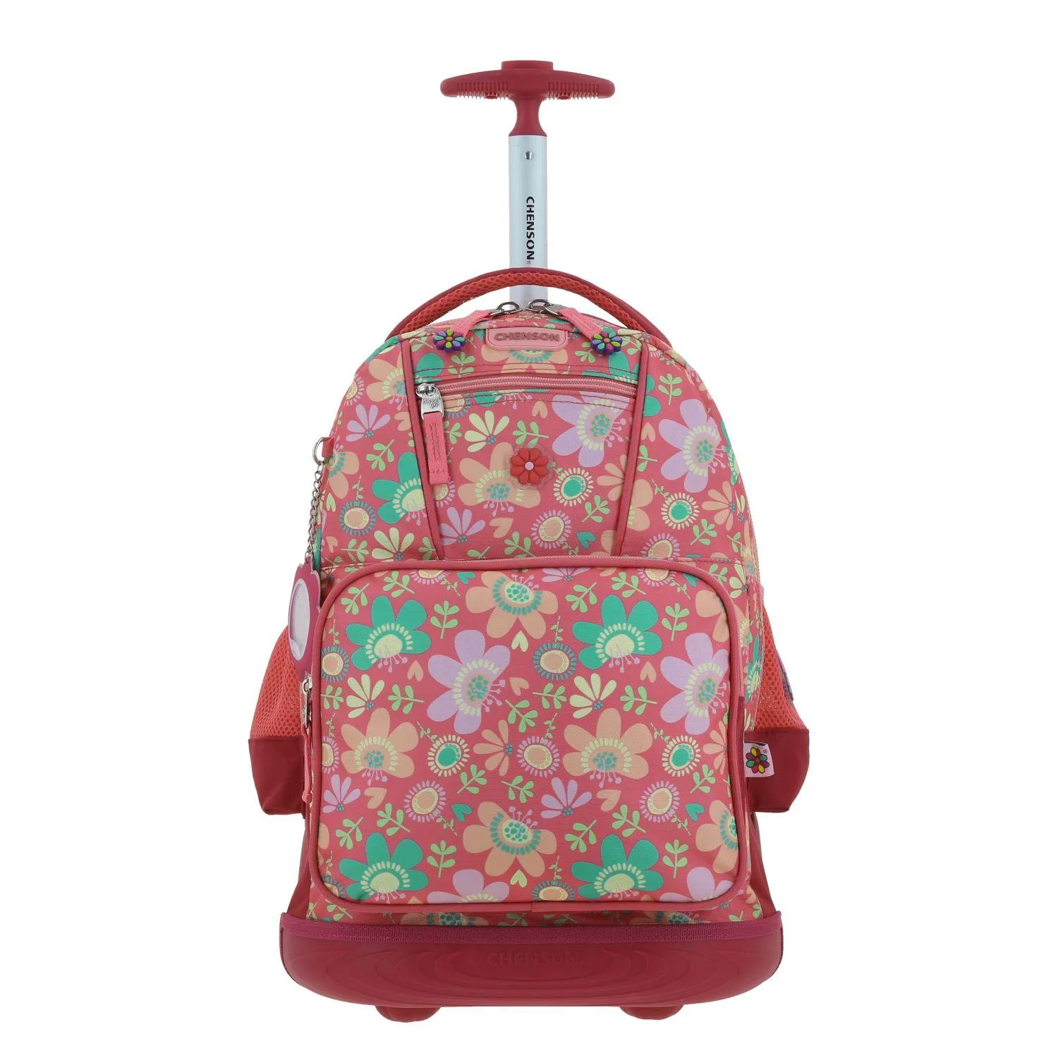 Mochila Con Ruedas Rosa Grande Para Nia Happy Girl By Chenson Floris