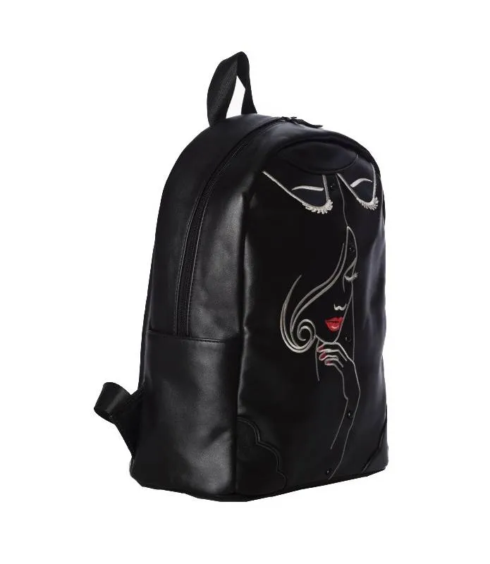 Mochila Retro Cara Mujer Model Face Banned BG7238