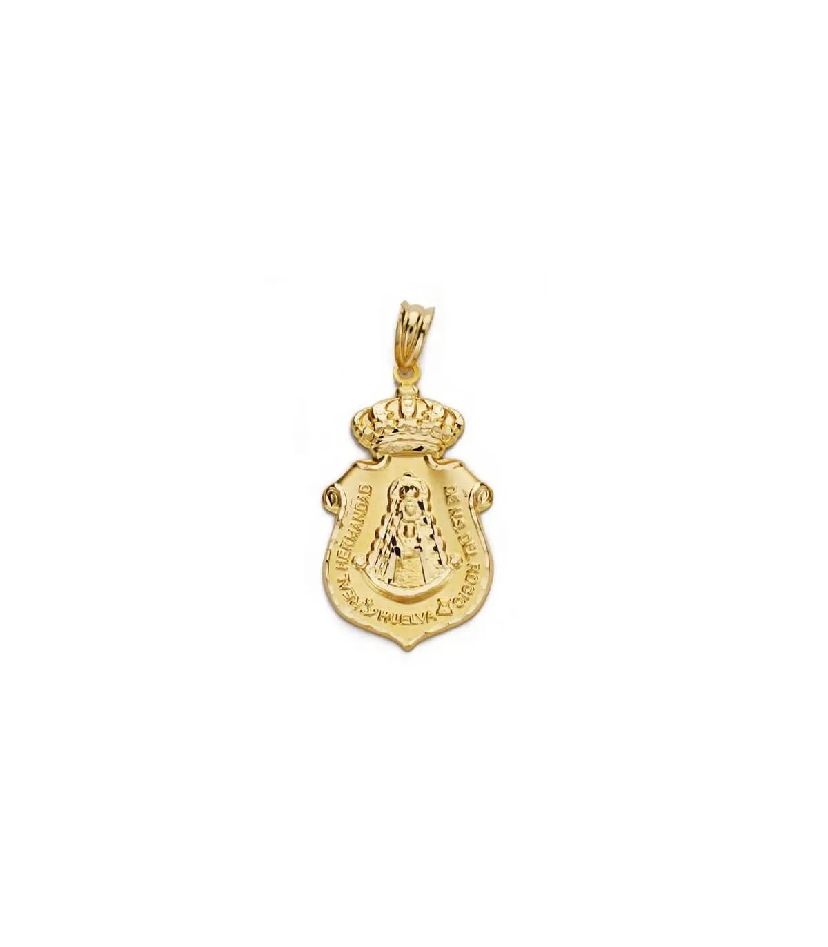 Médaille blason Notre Dame Vierge du Rocio 18K