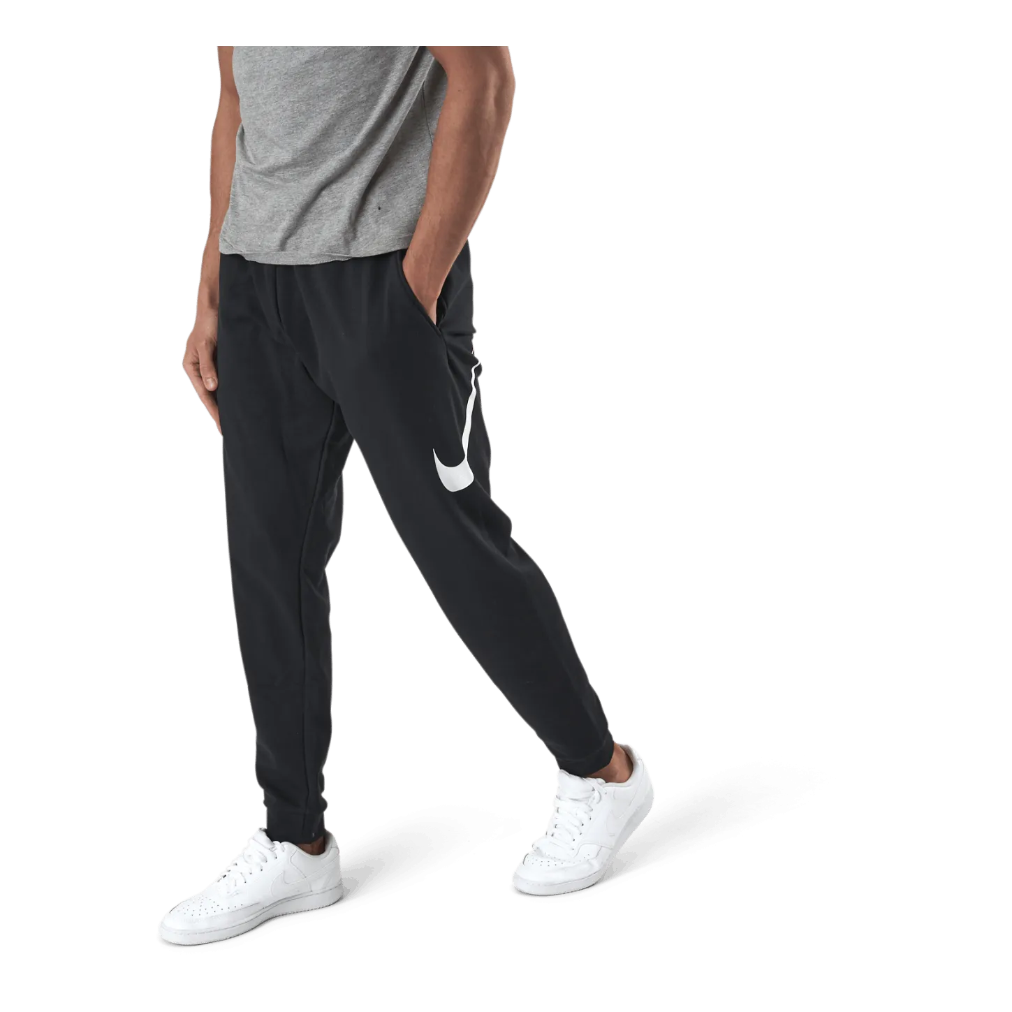 Nike Dri-FIT Men's Tapered Training Pants BLACK/WHITE