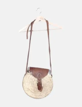 NoName Bolso beige rafia