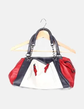 NoName Bolso tricolor combinado