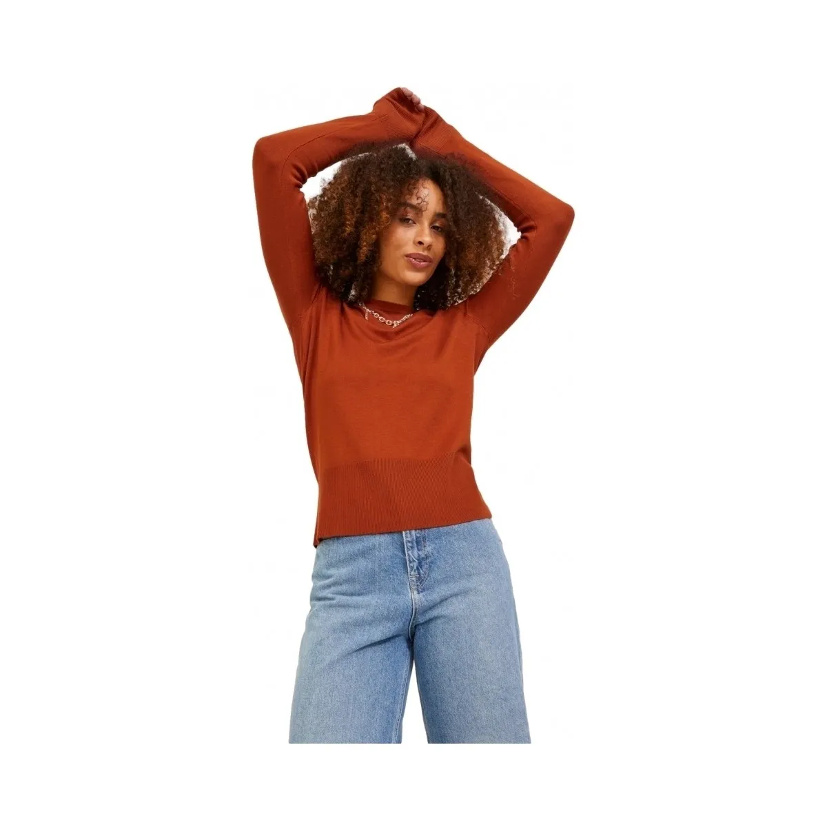 NOOS KNIT LARA L/S  BOMBAY BROWN