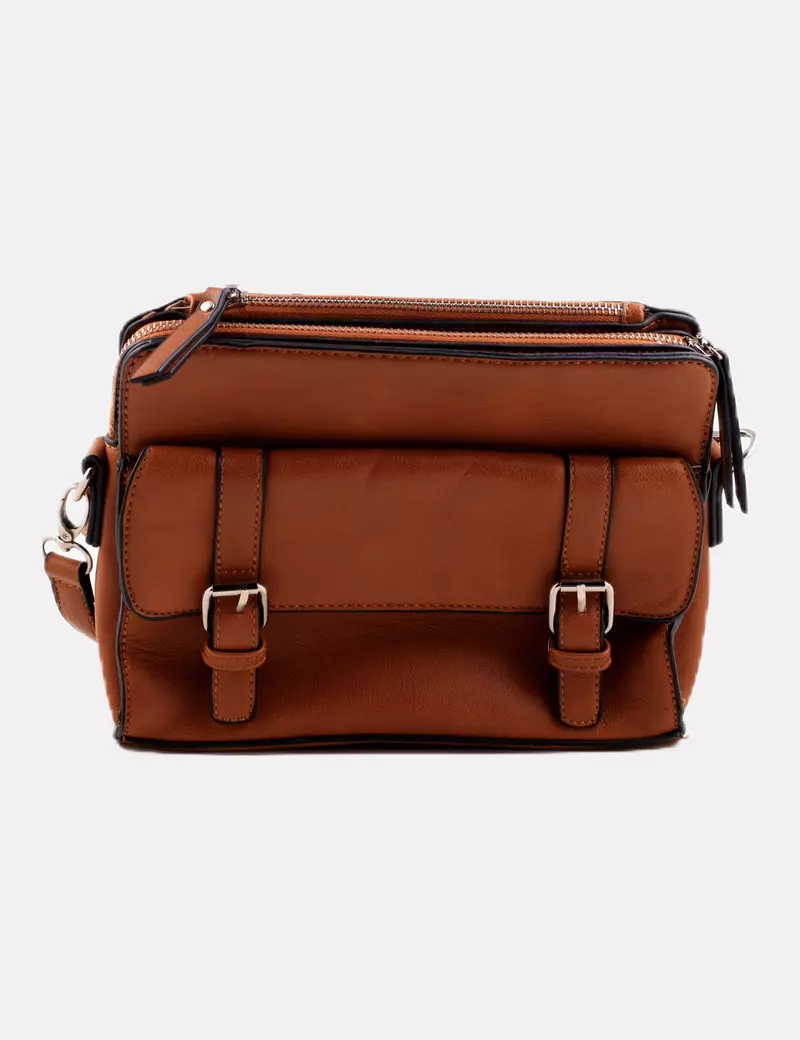 Paco Martinez Bolso marrón satchel