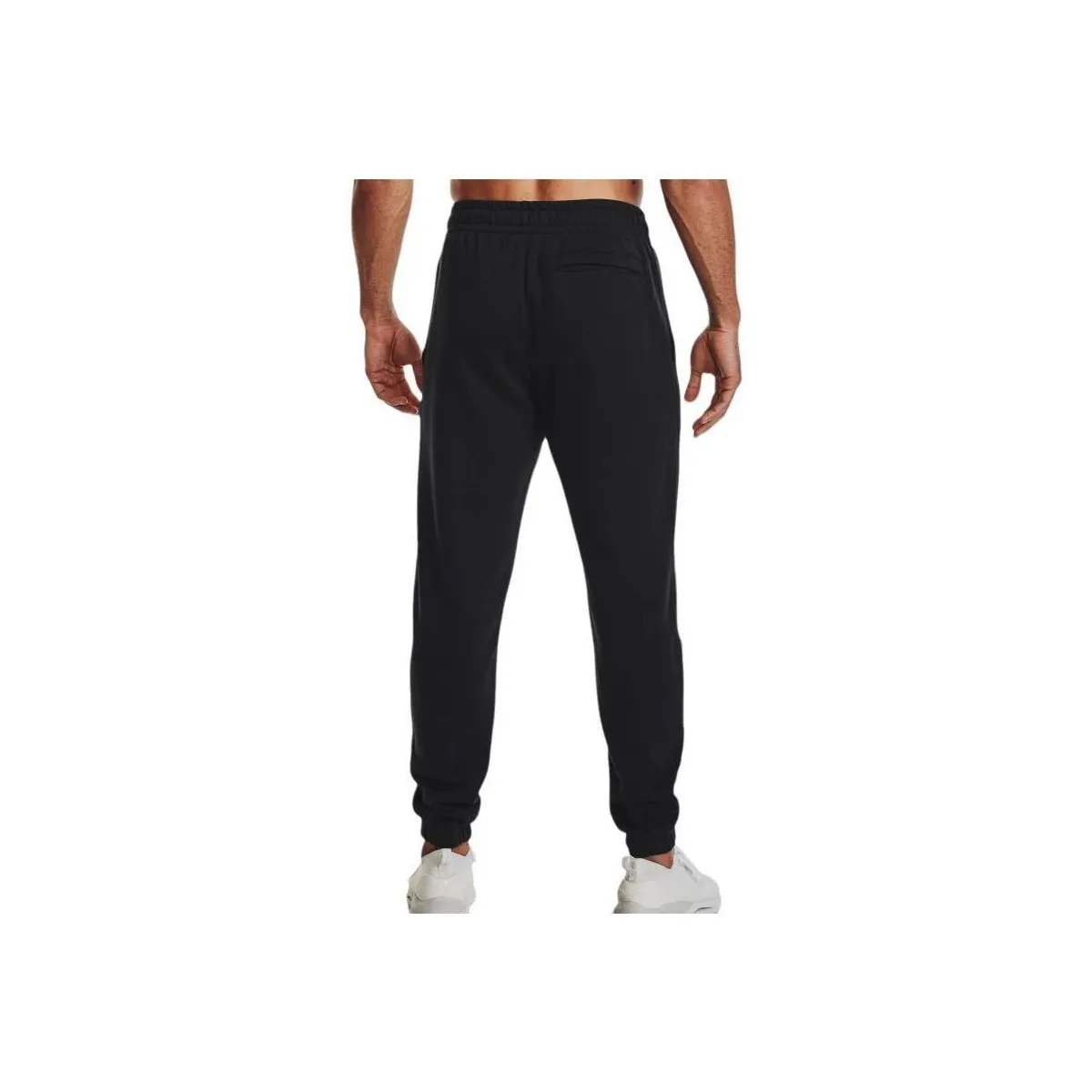 Pantalones Jogger Essential Fleece Hombre Black/White