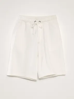 Pantalón corto ligero de chándal liso - BLANCO