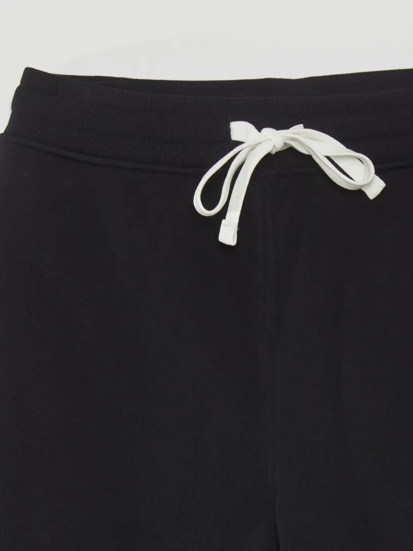 Pantalón de jogging de tejido de chándal - negro