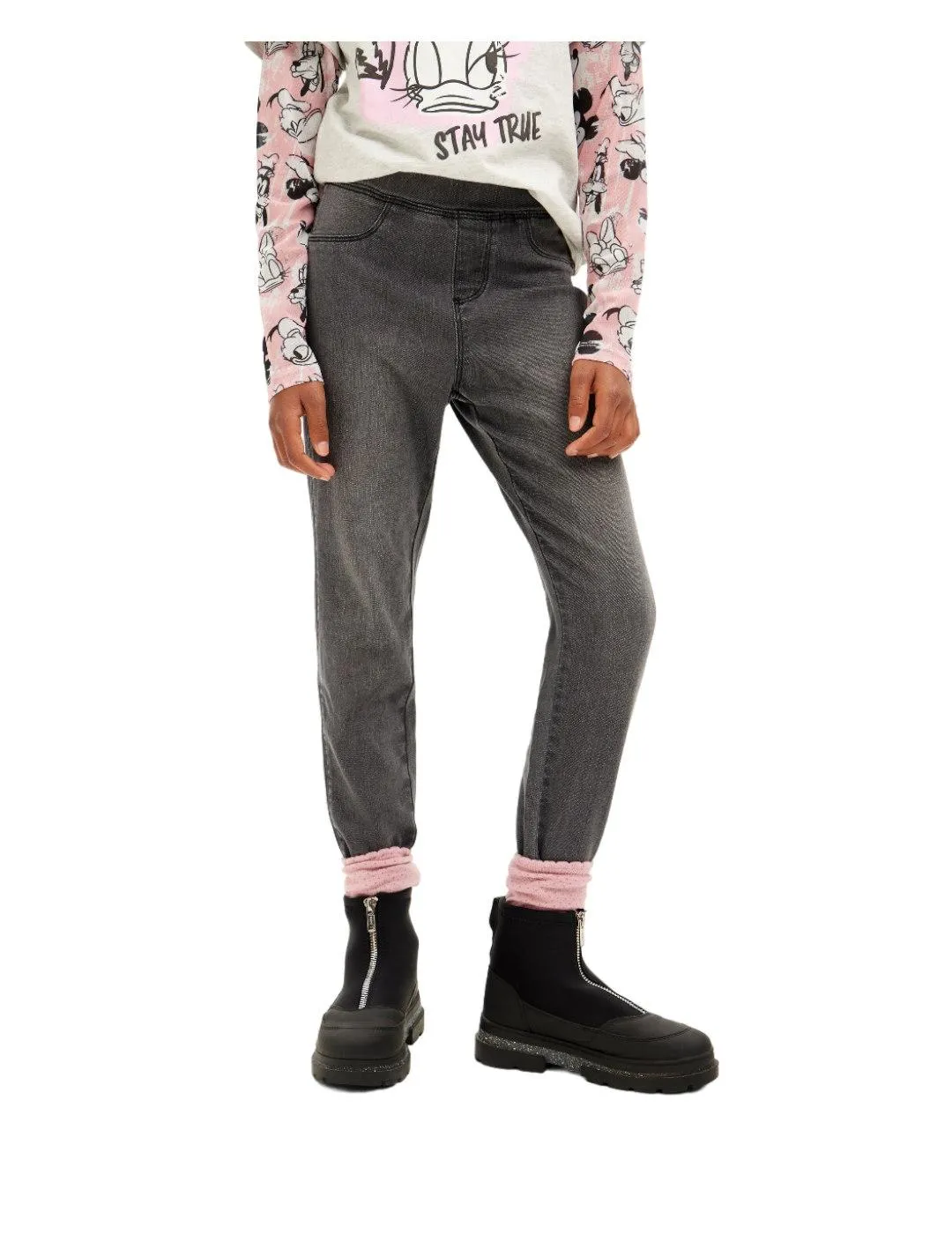 Pantalón Legging Denim Grey Desigual