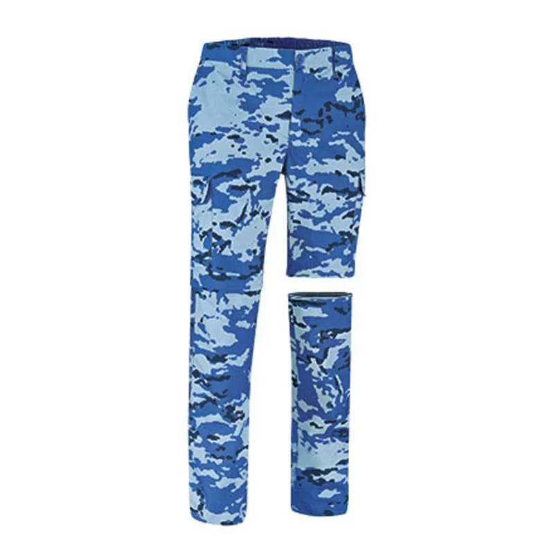 Pantalón multibolsillos desmontable camuflaje