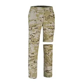 Pantalón multibolsillos desmontable camuflaje