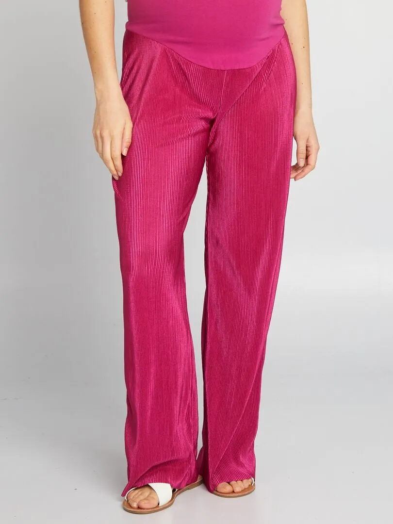 Pantalón premamá con cintura elástica - ROSA