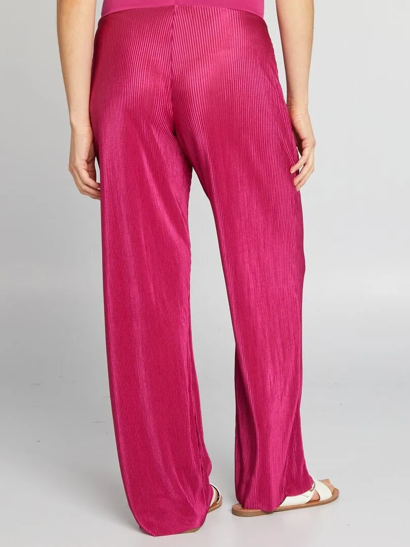 Pantalón premamá con cintura elástica - ROSA