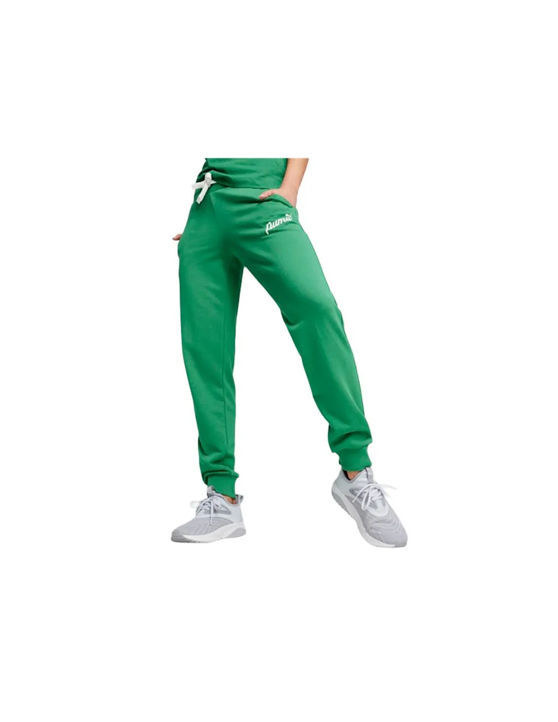 Pantalón Puma Essentials+ Script Mujer Verde