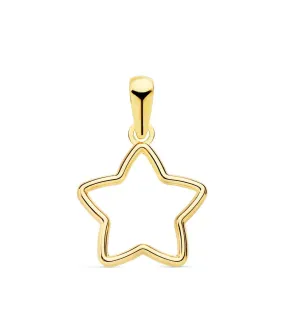 Pendentif Suli Or Jaune 18k Étoile