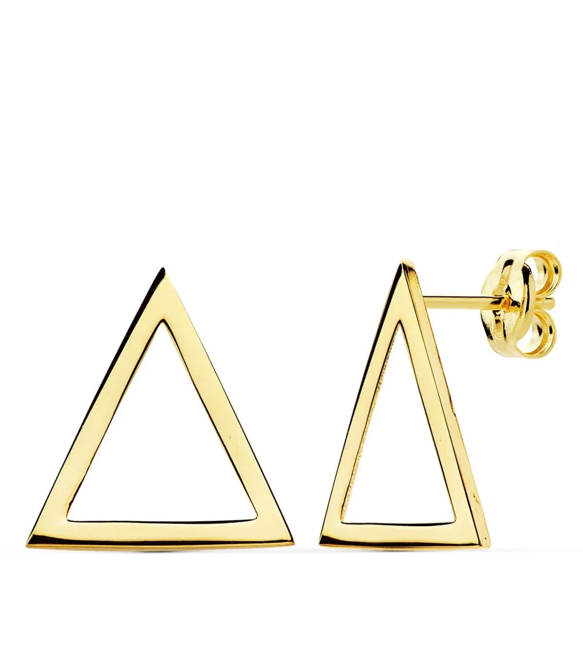 Pendientes Oro Amarillo 18K Triangle