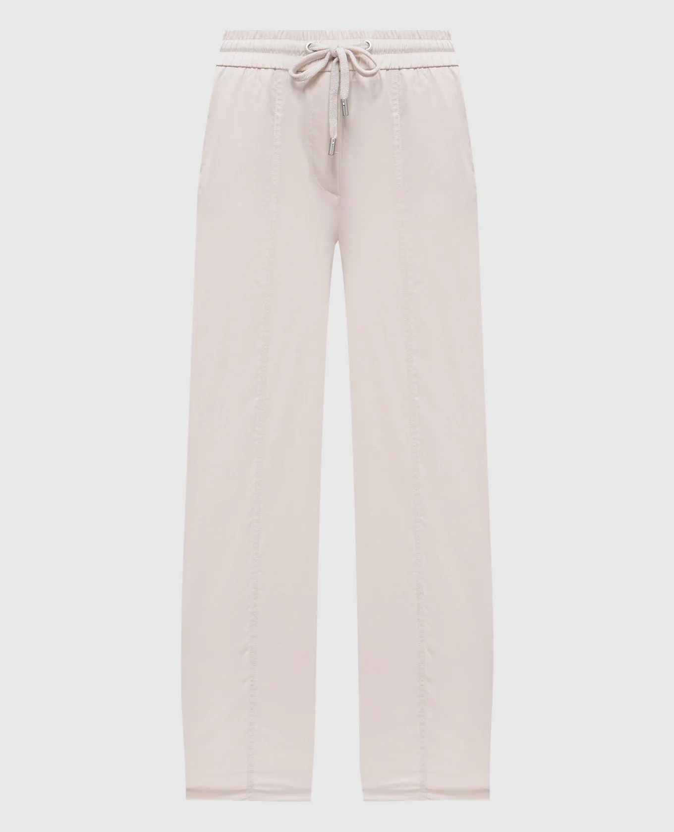 Peserico Beige pants with a logo