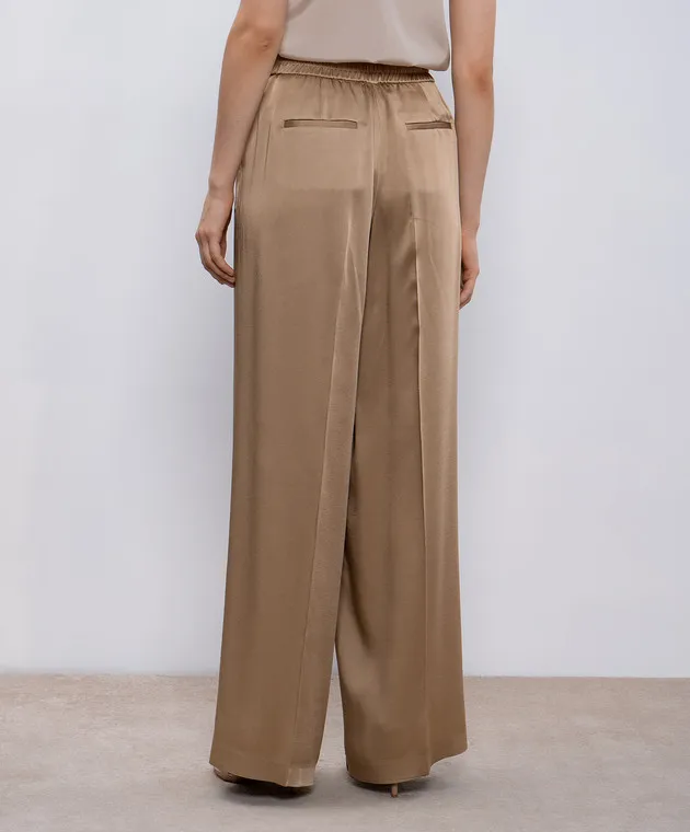 Peserico Beige pants with monil chain