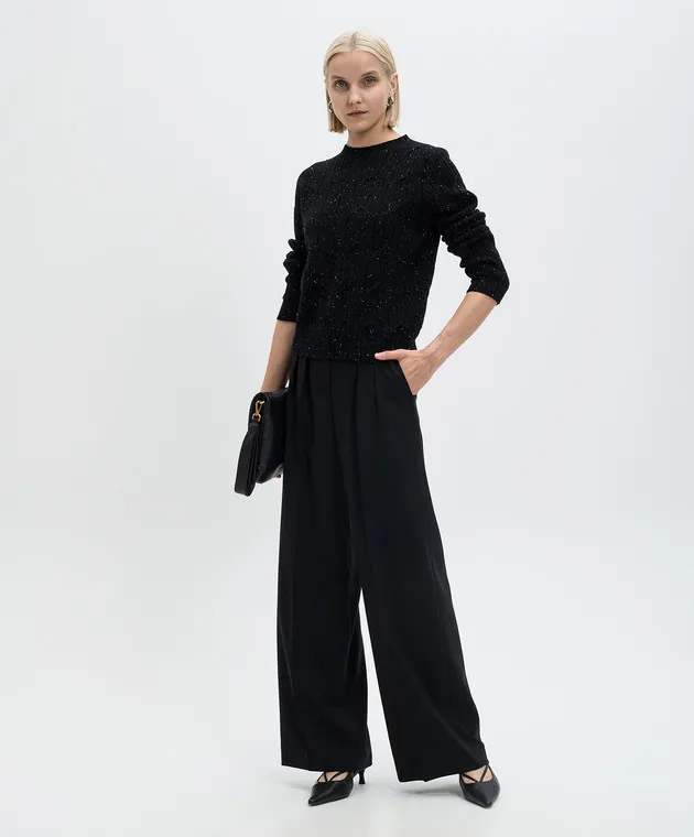 Peserico Black pants with wool