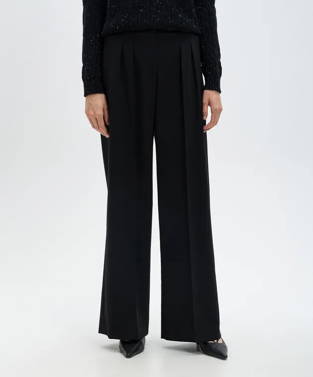 Peserico Black pants with wool