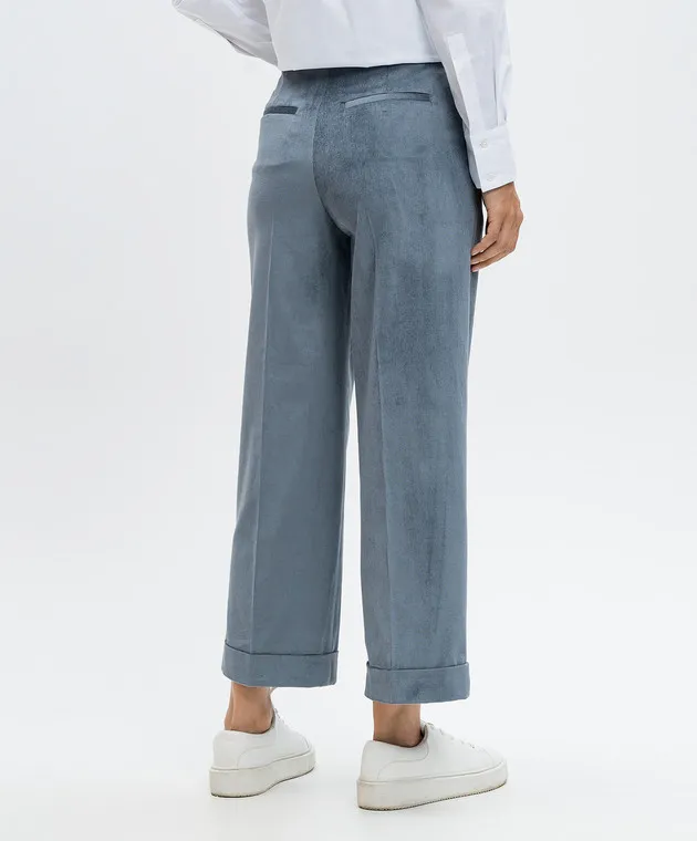 Peserico Blue corduroy pants