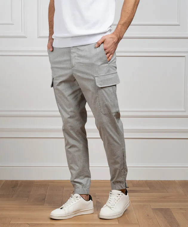 Peserico Gray cargo pants