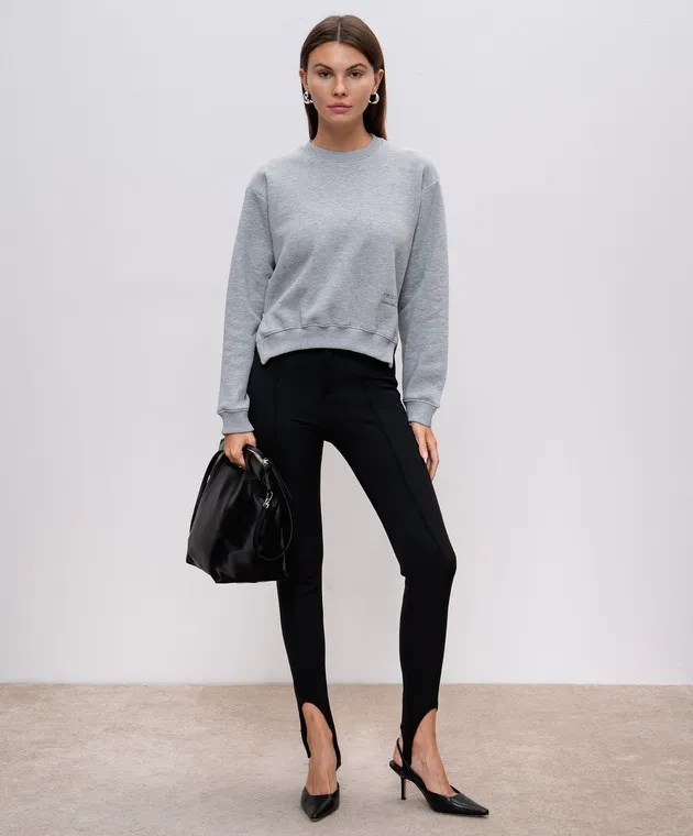 Philosophy di Lorenzo Serafini Black pants with jumps