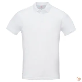 Polo de caballero 100% poliéster piqué blanco Lauren - Roger